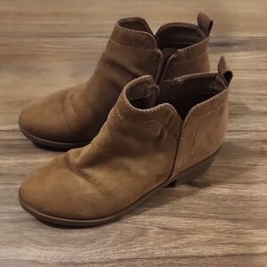 Time and Tru Tan Ankle Booties